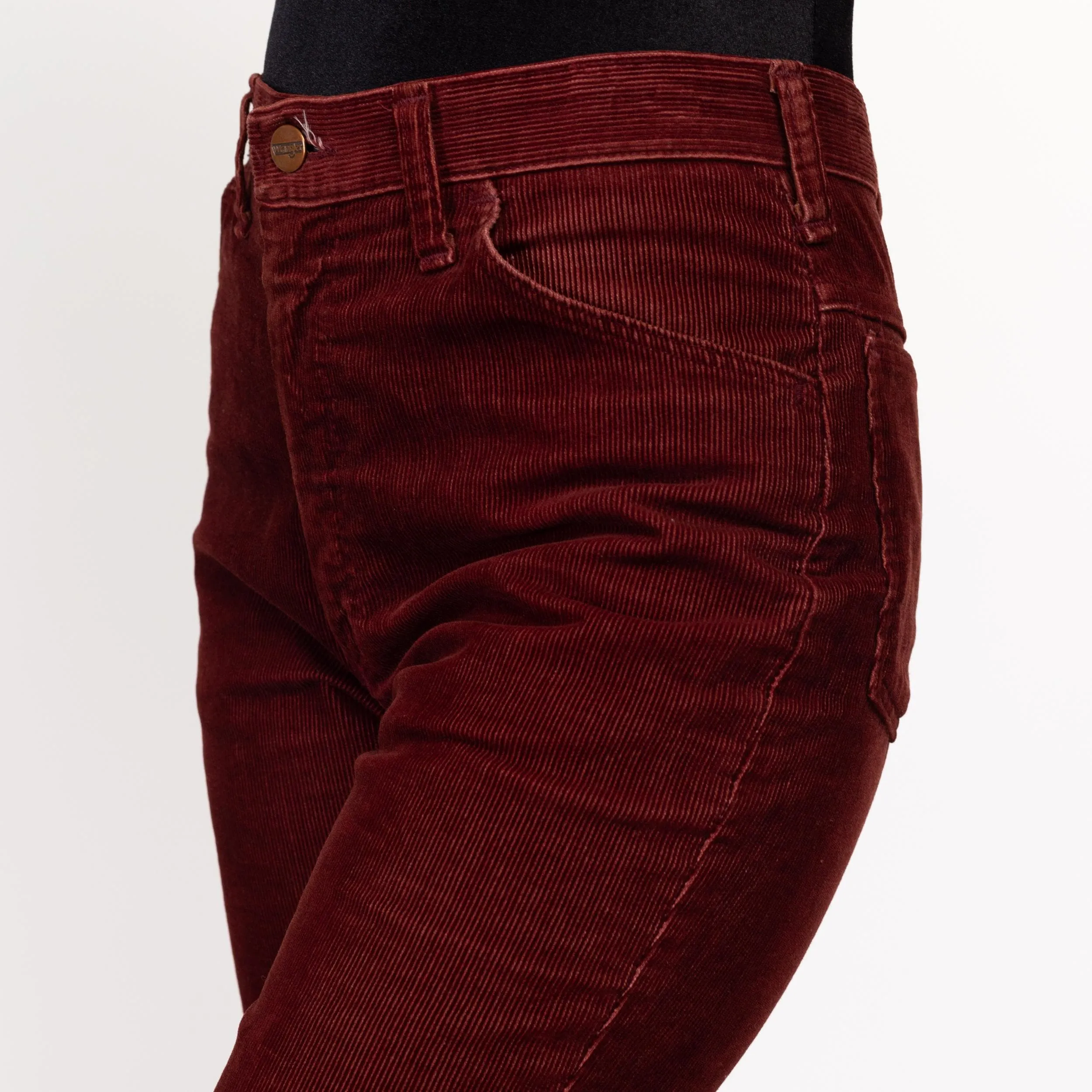 31x31 70s Wrangler Maroon Red Corduroy Pants Unisex