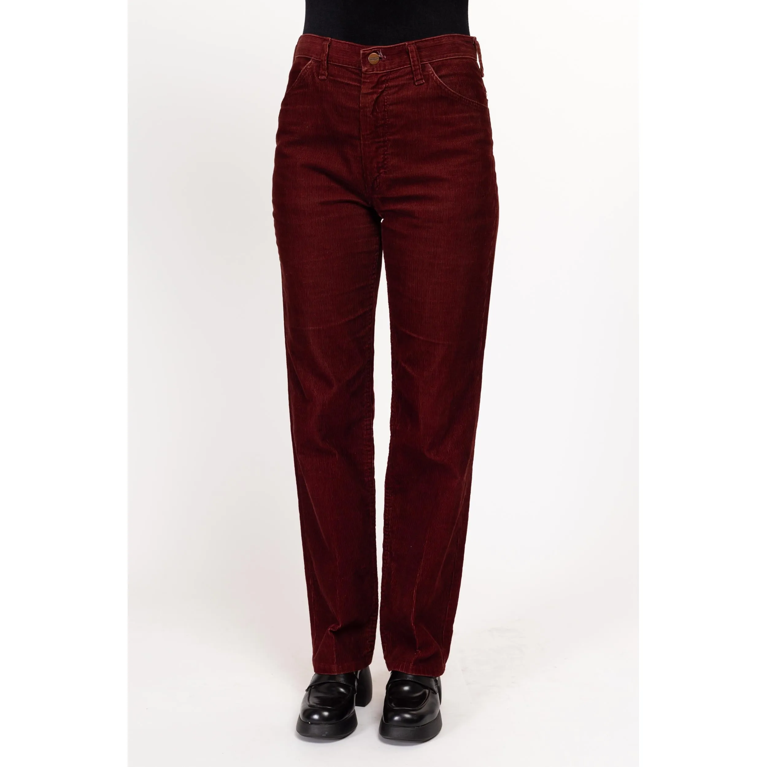 31x31 70s Wrangler Maroon Red Corduroy Pants Unisex