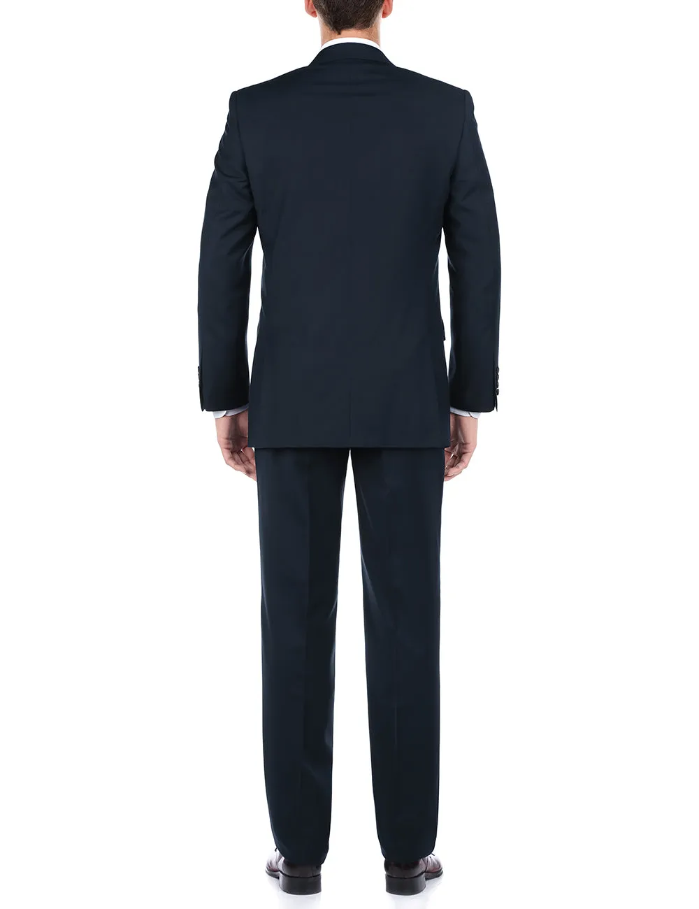 (38L, 48S) 2 Piece Suit 2 Buttons Regular Fit In Dark Navy
