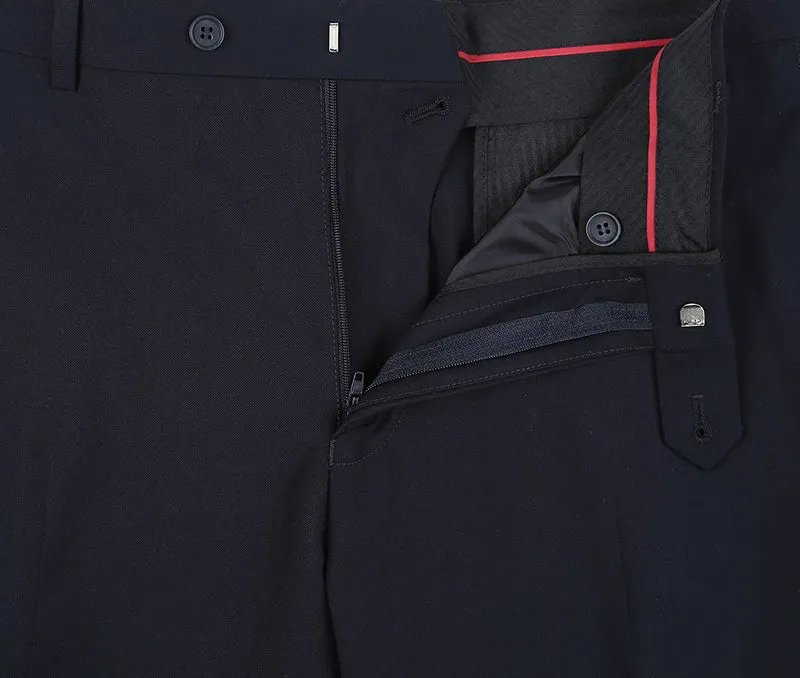 (38L, 48S) 2 Piece Suit 2 Buttons Regular Fit In Dark Navy