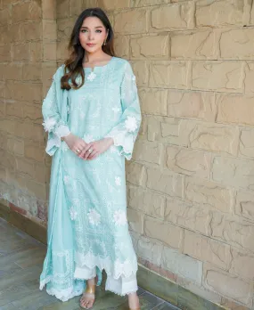 3d flower paper silk outfit
