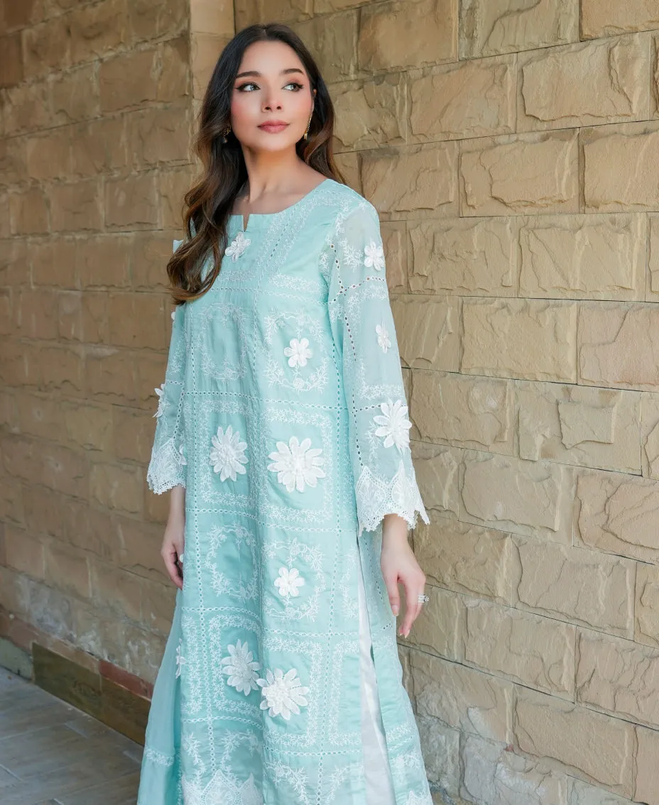 3d flower paper silk outfit