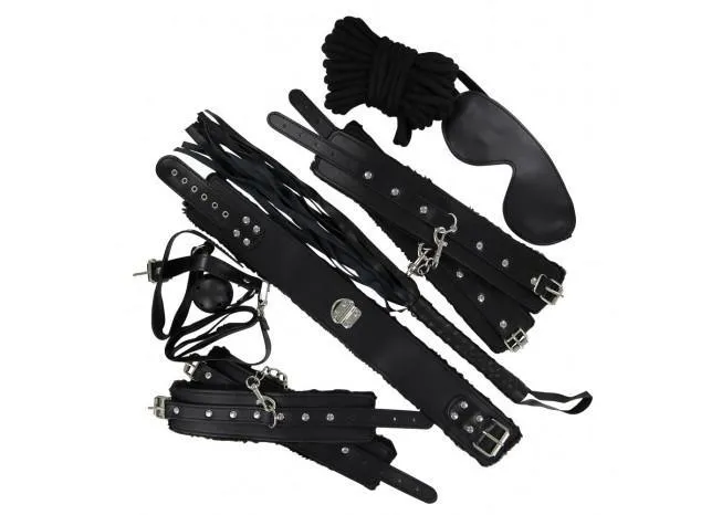 8-Piece Deep Black Kinky Weekender Set
