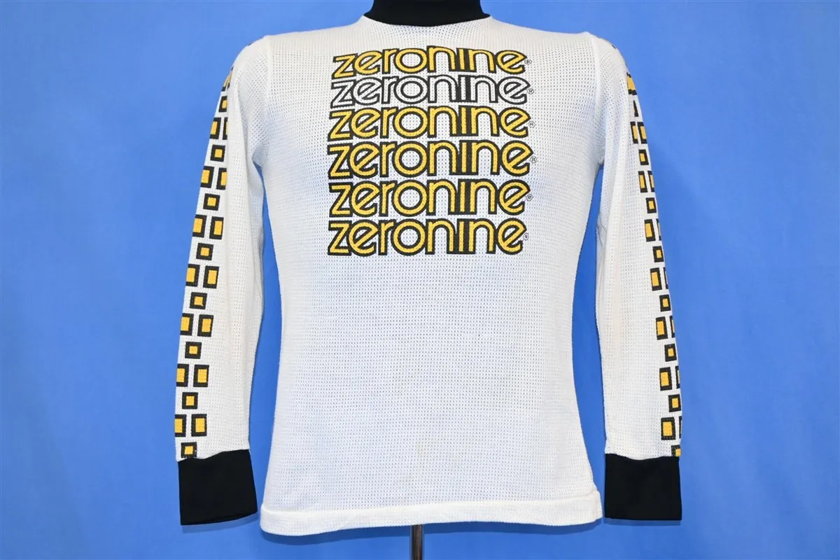 80s Zeronine BMX Cycling Padded Thermal Jersey t-shirt Small