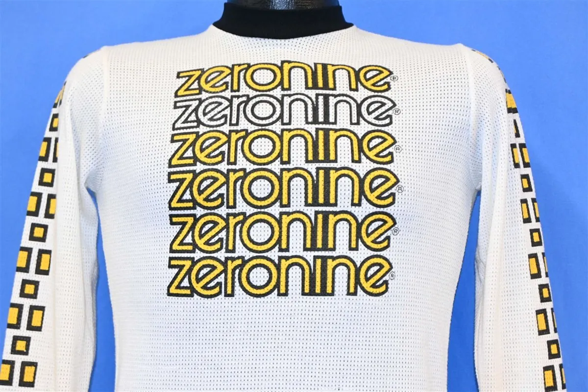 80s Zeronine BMX Cycling Padded Thermal Jersey t-shirt Small