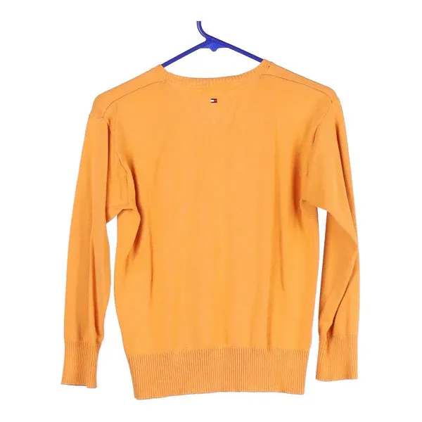 Age 10 Tommy Hilfiger Jumper - Small Orange Cotton
