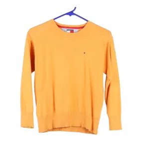 Age 10 Tommy Hilfiger Jumper - Small Orange Cotton
