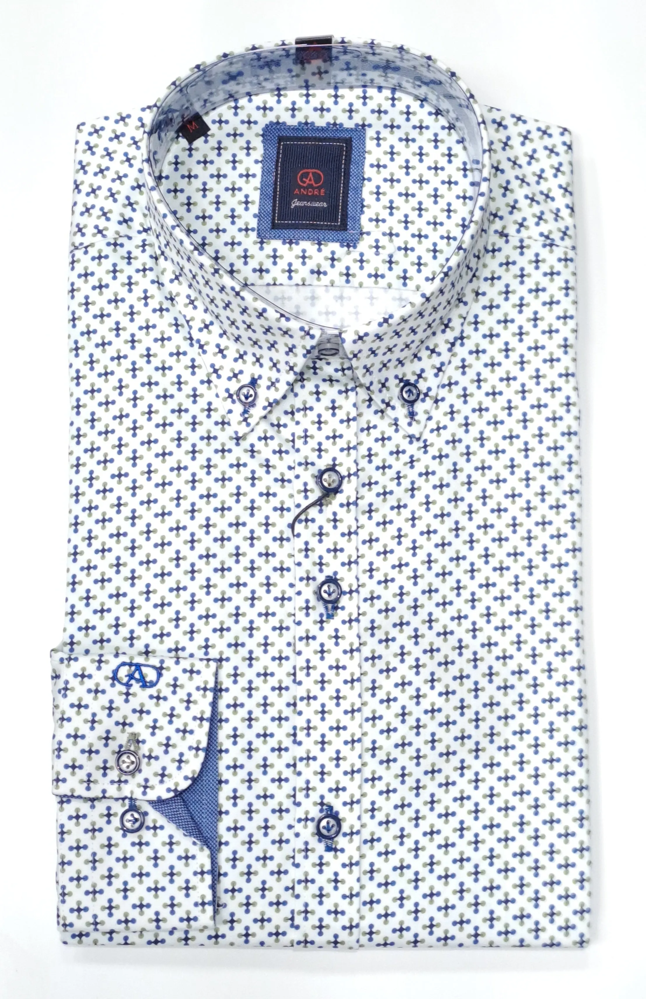 Andre Beg Long Sleeve Casual Shirt - Sage