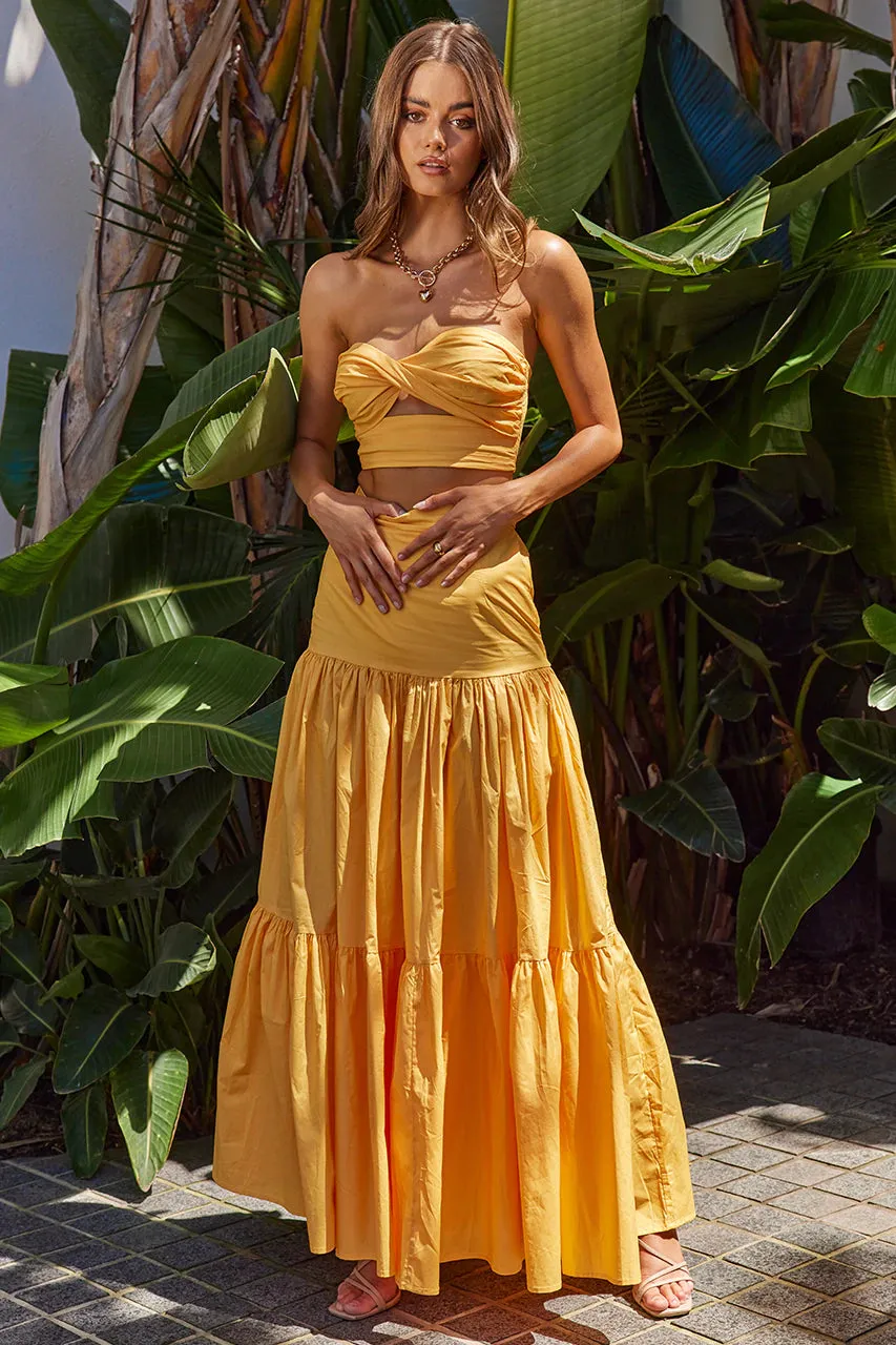 Ayla Maxi Skirt - Sherbert