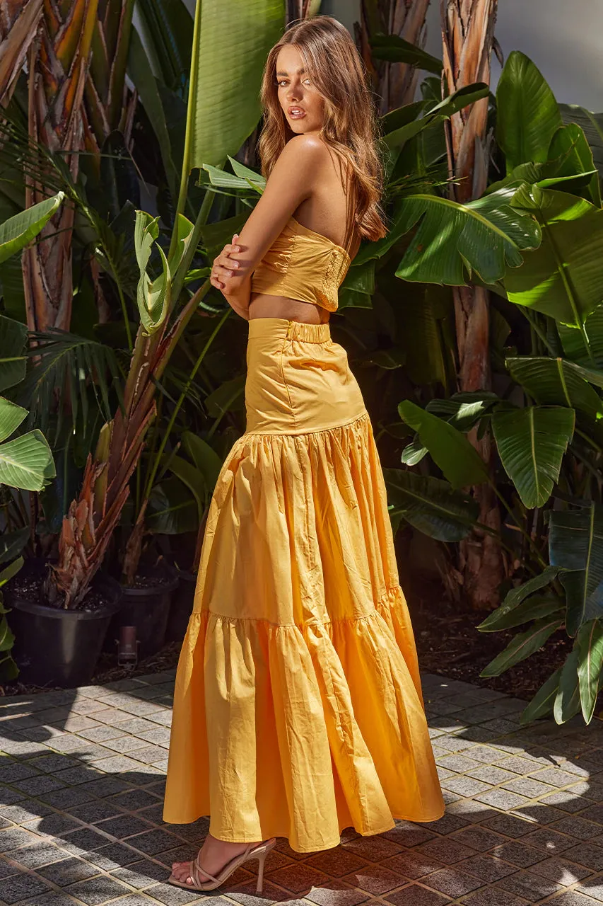 Ayla Maxi Skirt - Sherbert