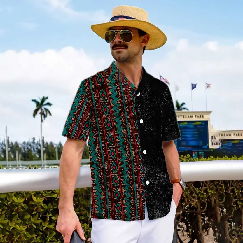 Aztec And Tribal Native American Hawaiian Shirt, Ethnic Pattern American Indian Shirt