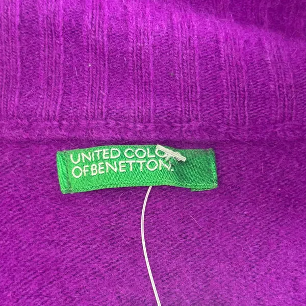 Benetton Jumper - Medium Purple Wool Blend