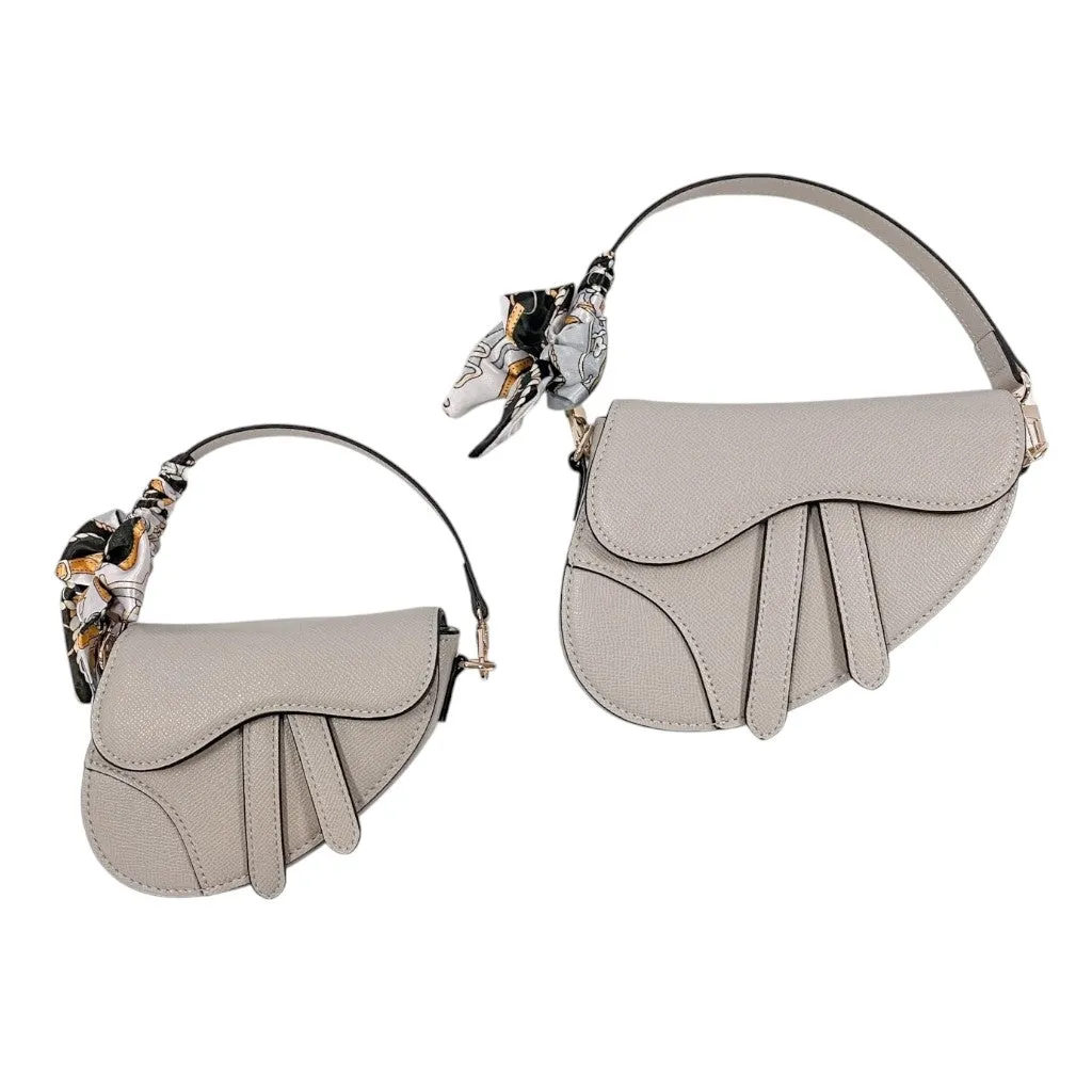 Big Saddle Purse with Scarf