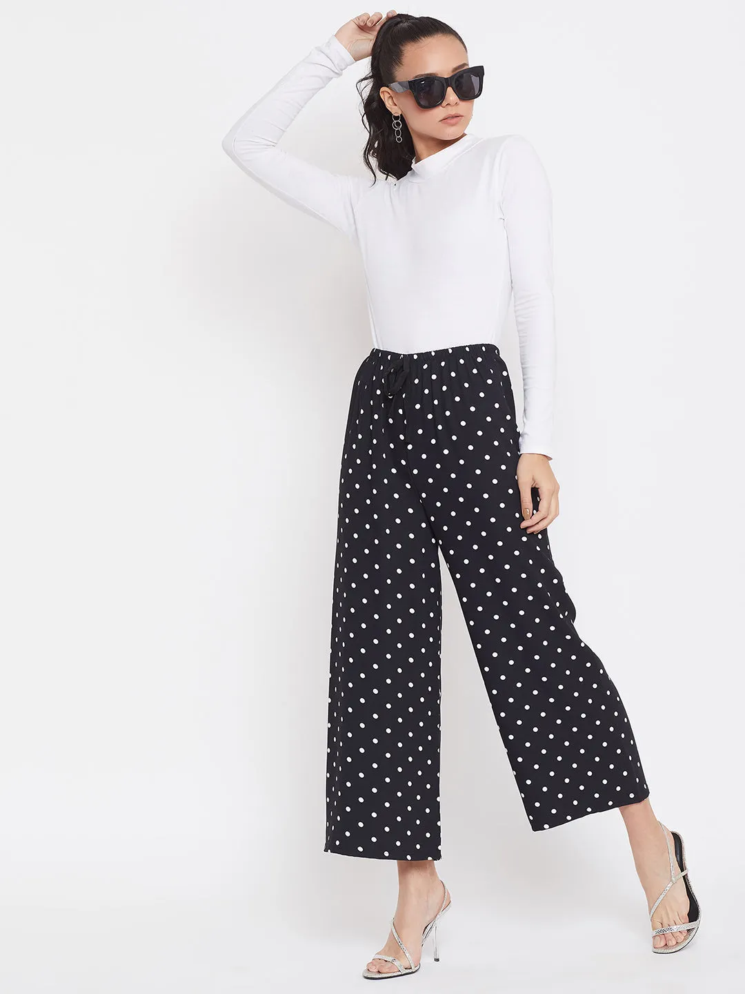 Black Polka Dot Culottes