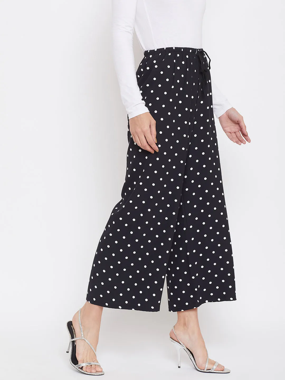 Black Polka Dot Culottes