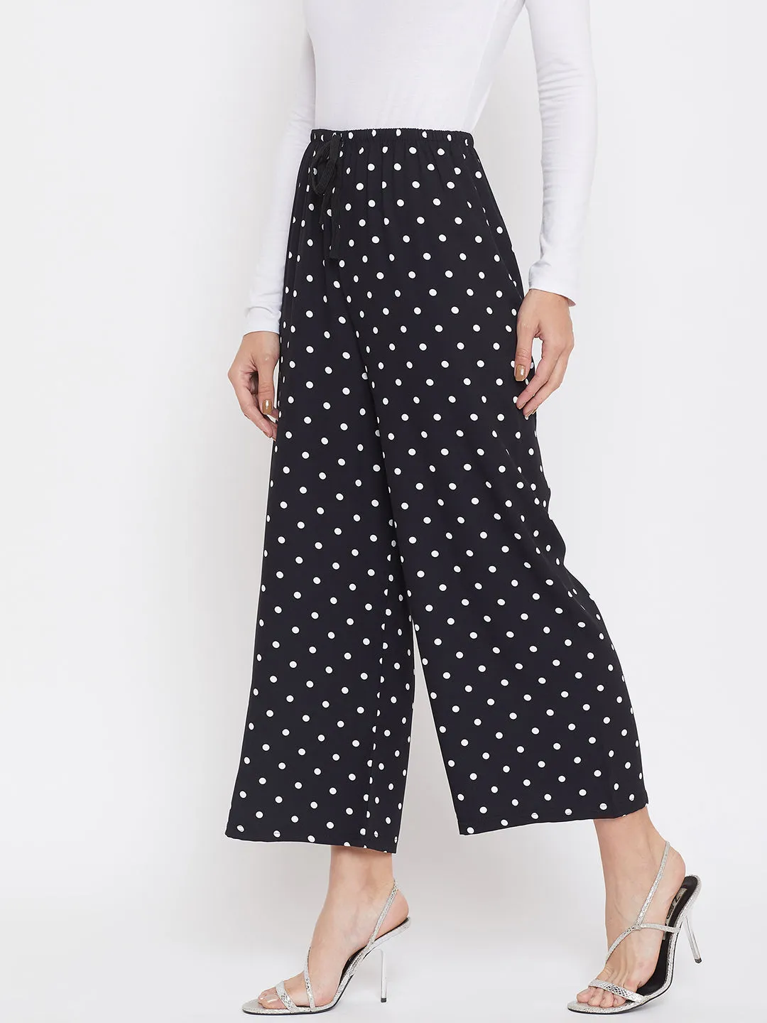 Black Polka Dot Culottes