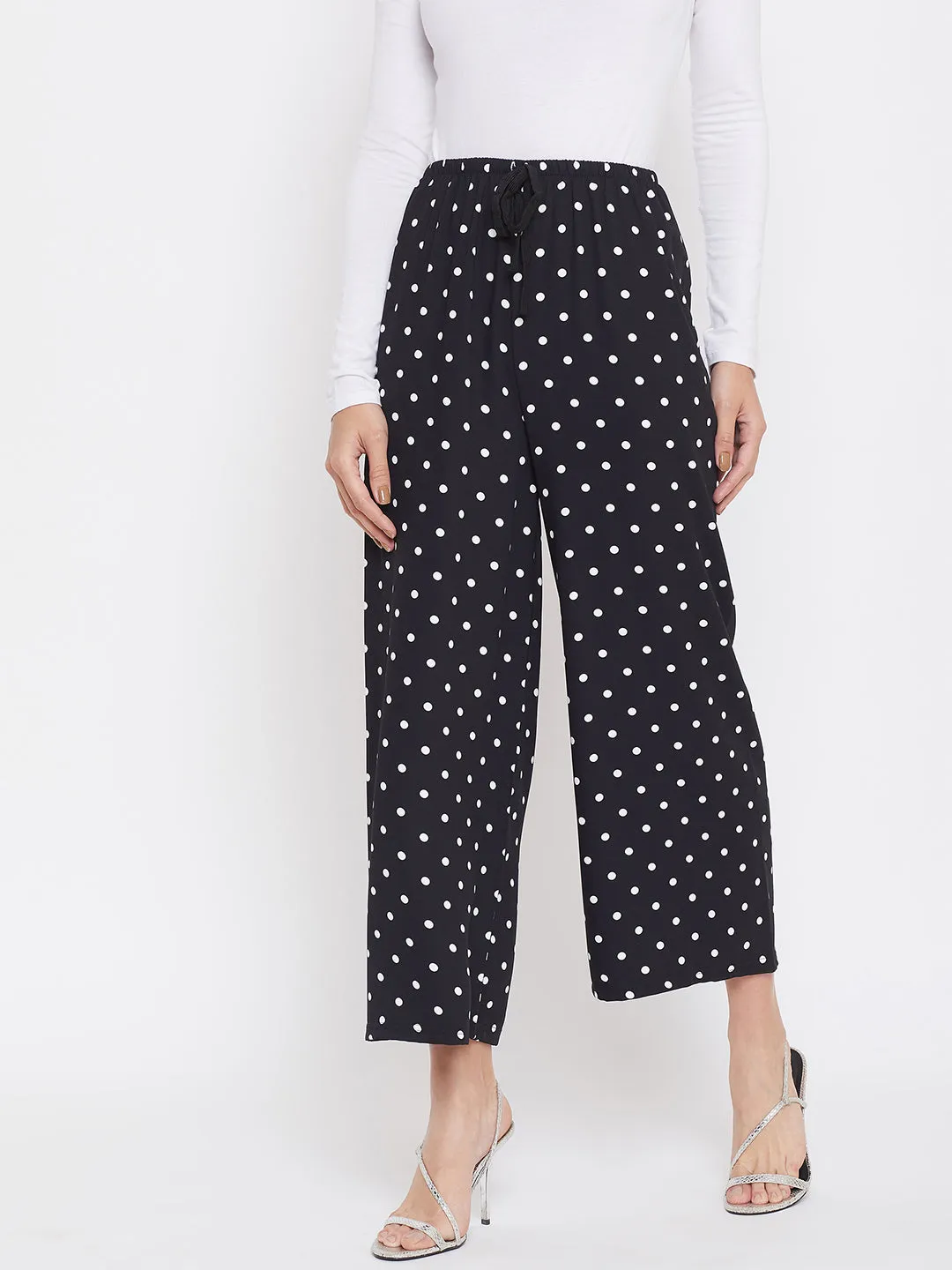 Black Polka Dot Culottes