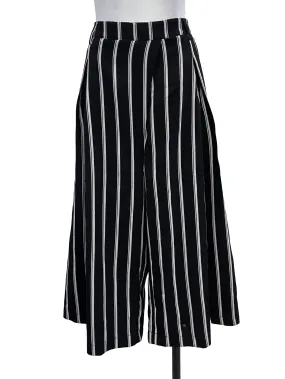 Black White Stripes Culottes