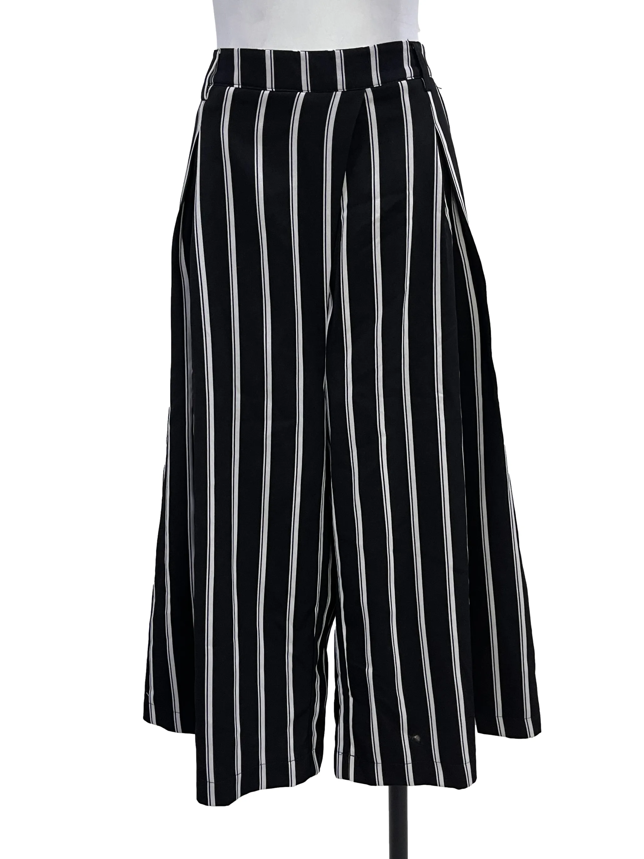 Black White Stripes Culottes