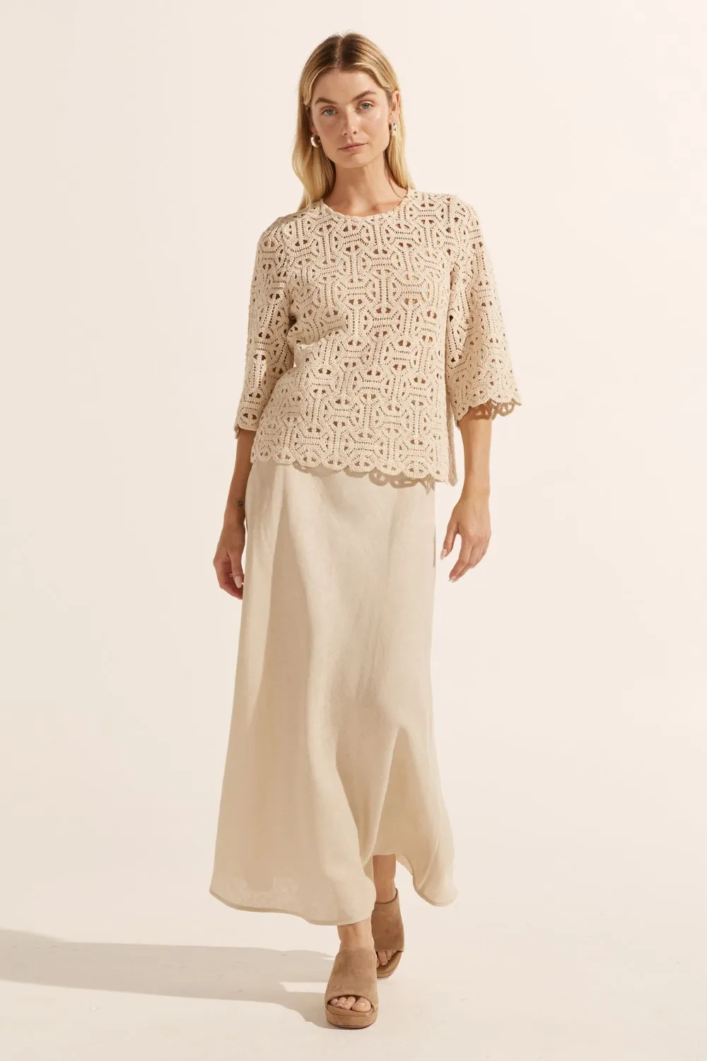 blend skirt - pebble