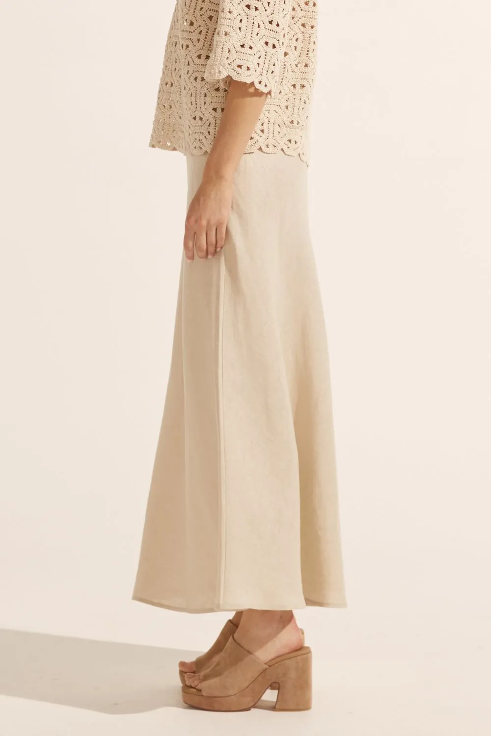 blend skirt - pebble