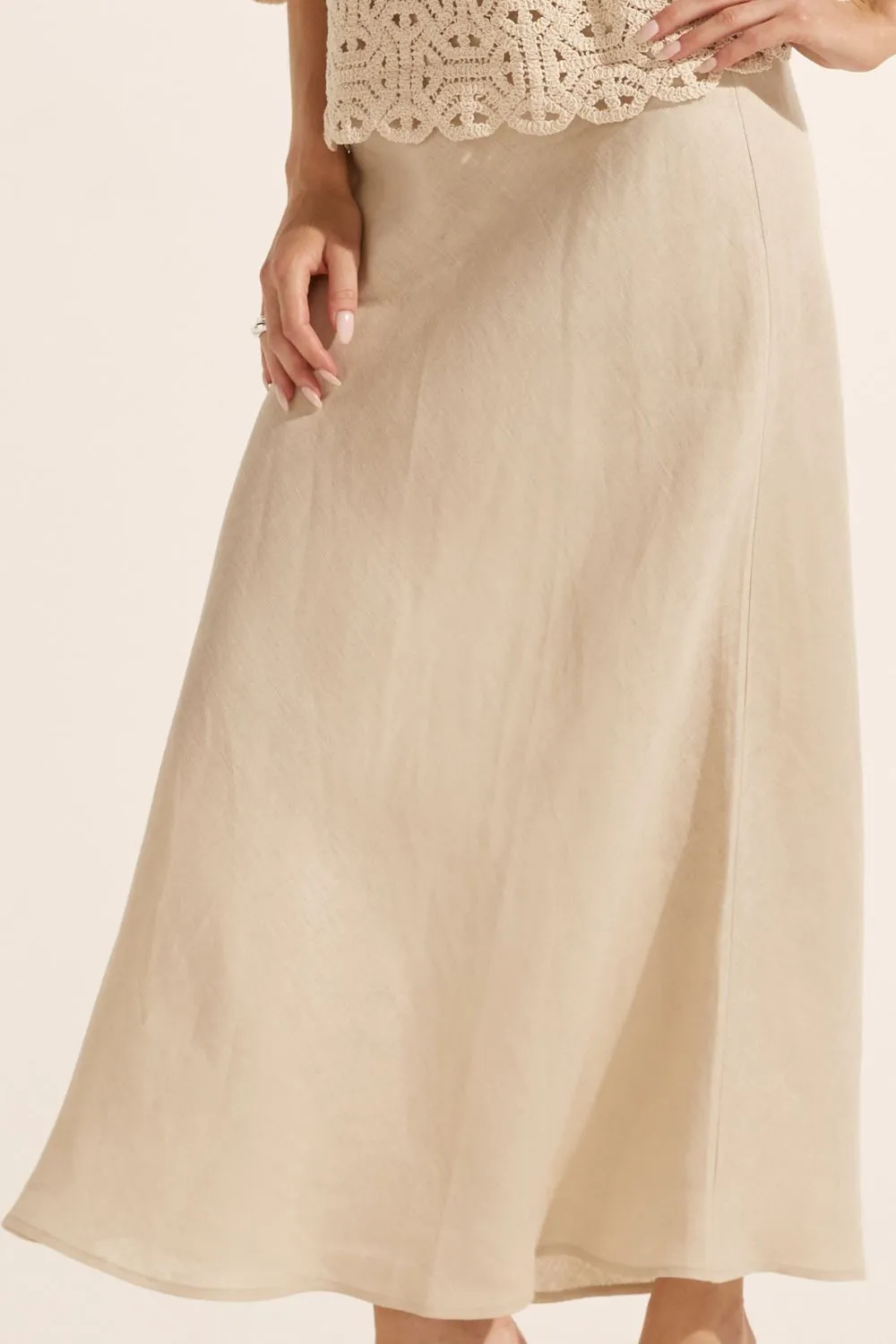 blend skirt - pebble