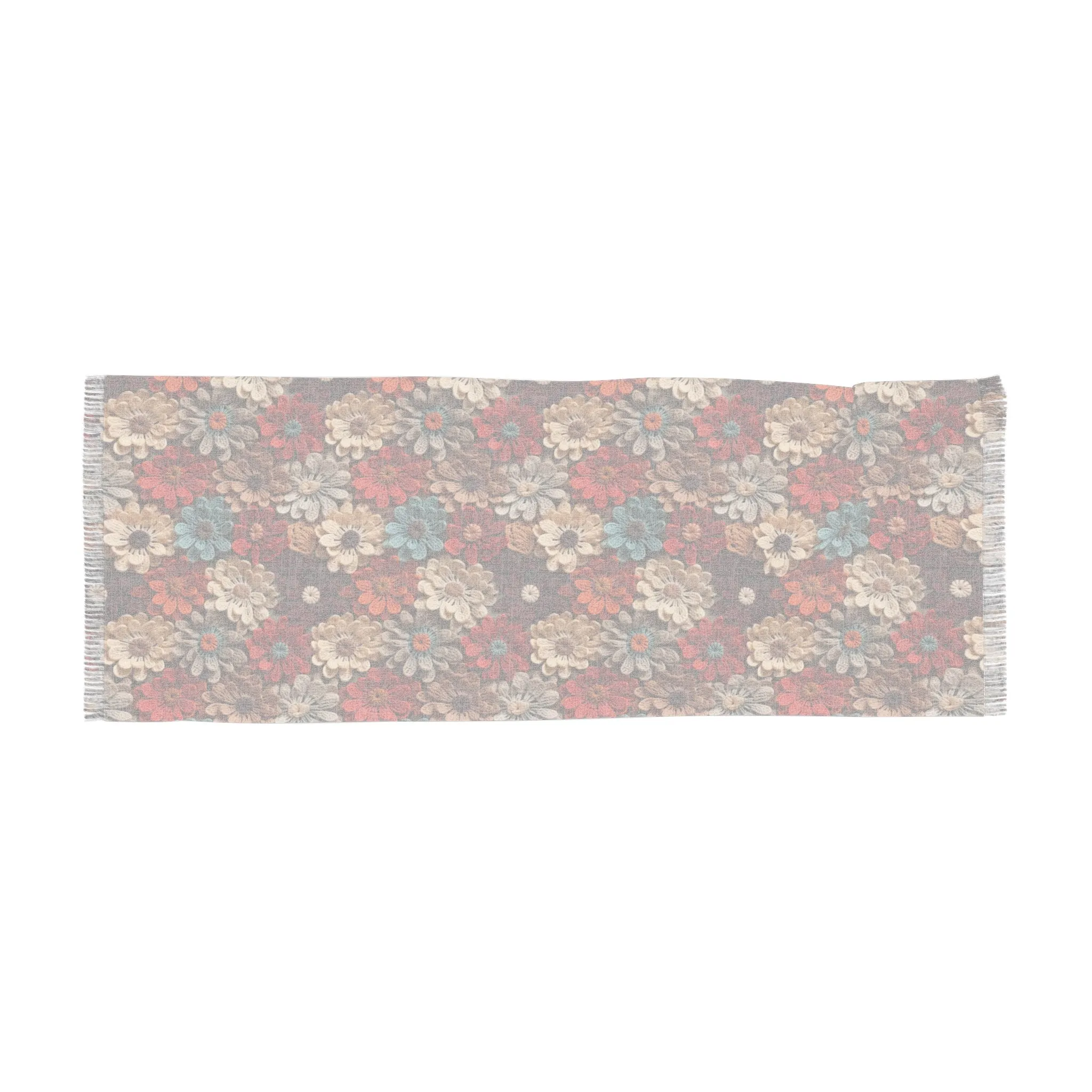 Blossom Elegance Lightweight Floral Scarf for All Seasons Crochet Design Blossom Breeze Delicate Floral Evening Shawl Lightweight Floral