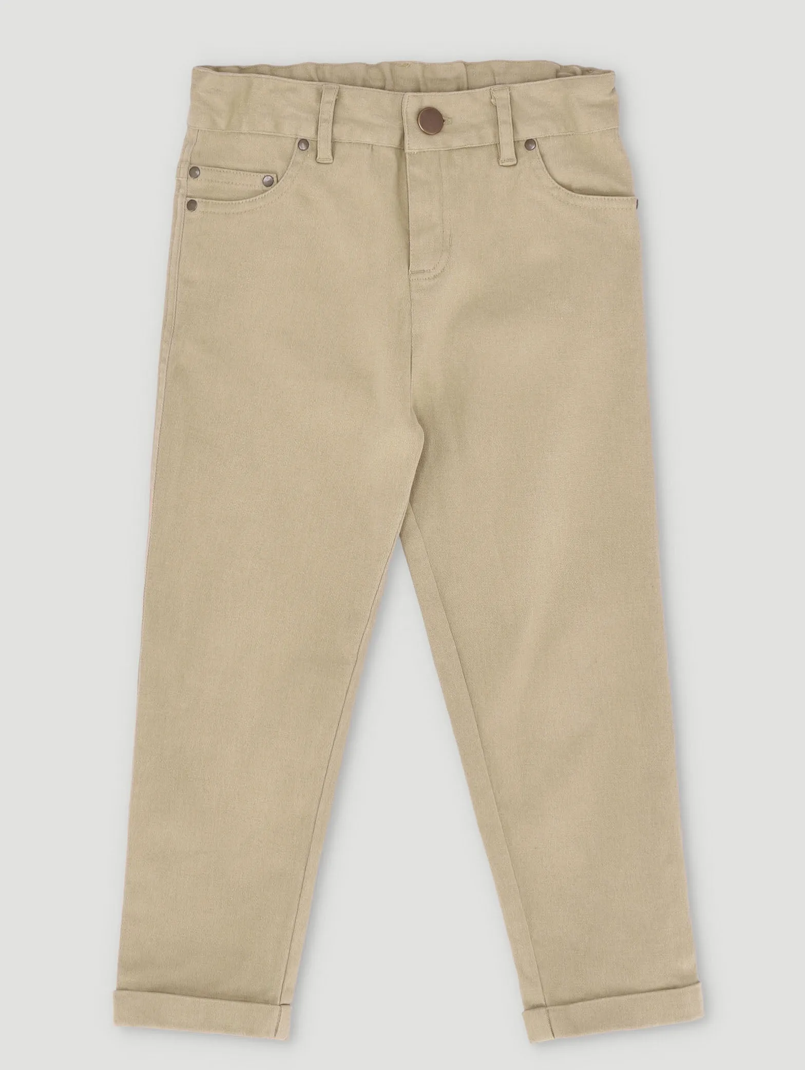 Boys Tan Denim Pant Kids