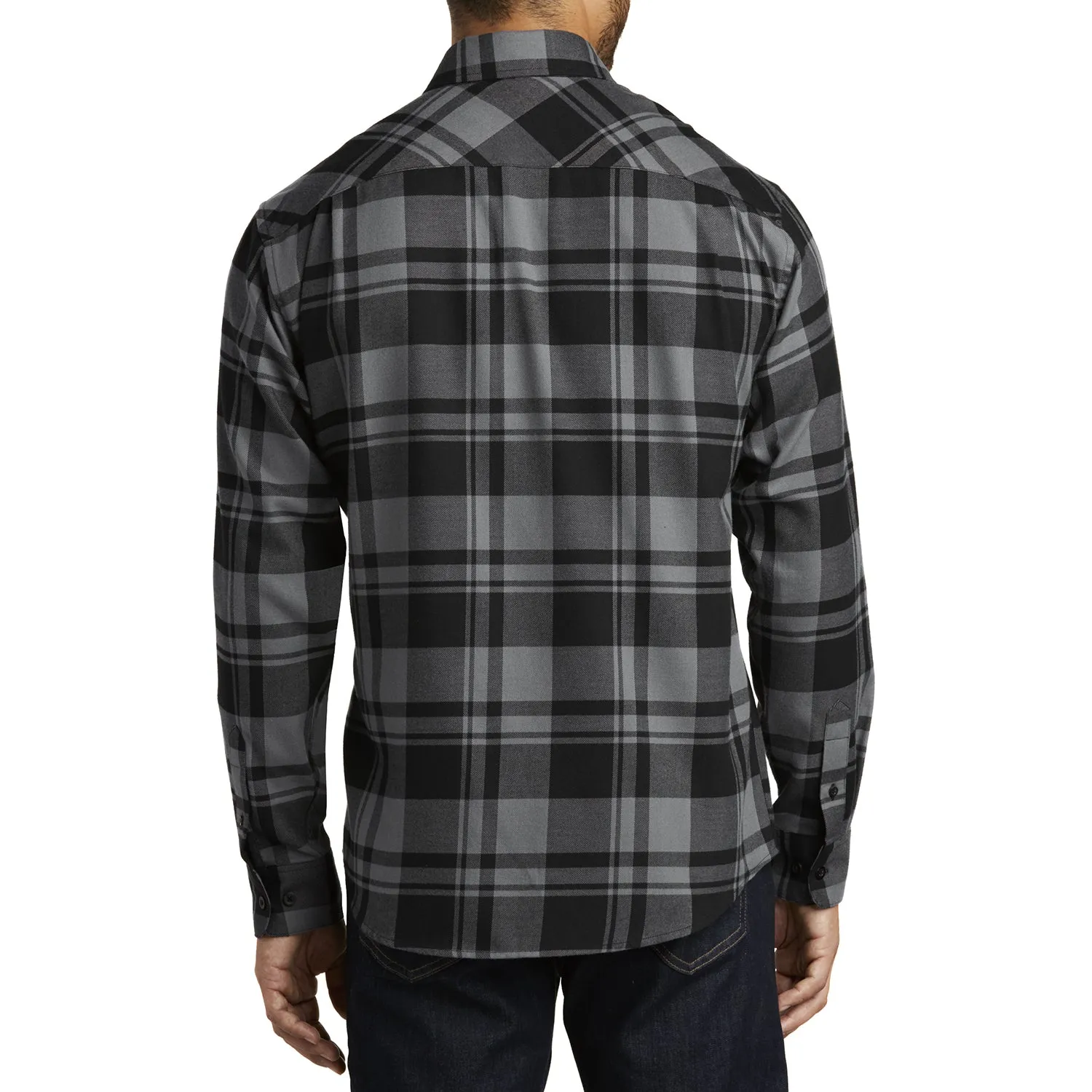 Buffalo Plaid Flannel Long Sleeve Shirt Casual Button Down With Pockets