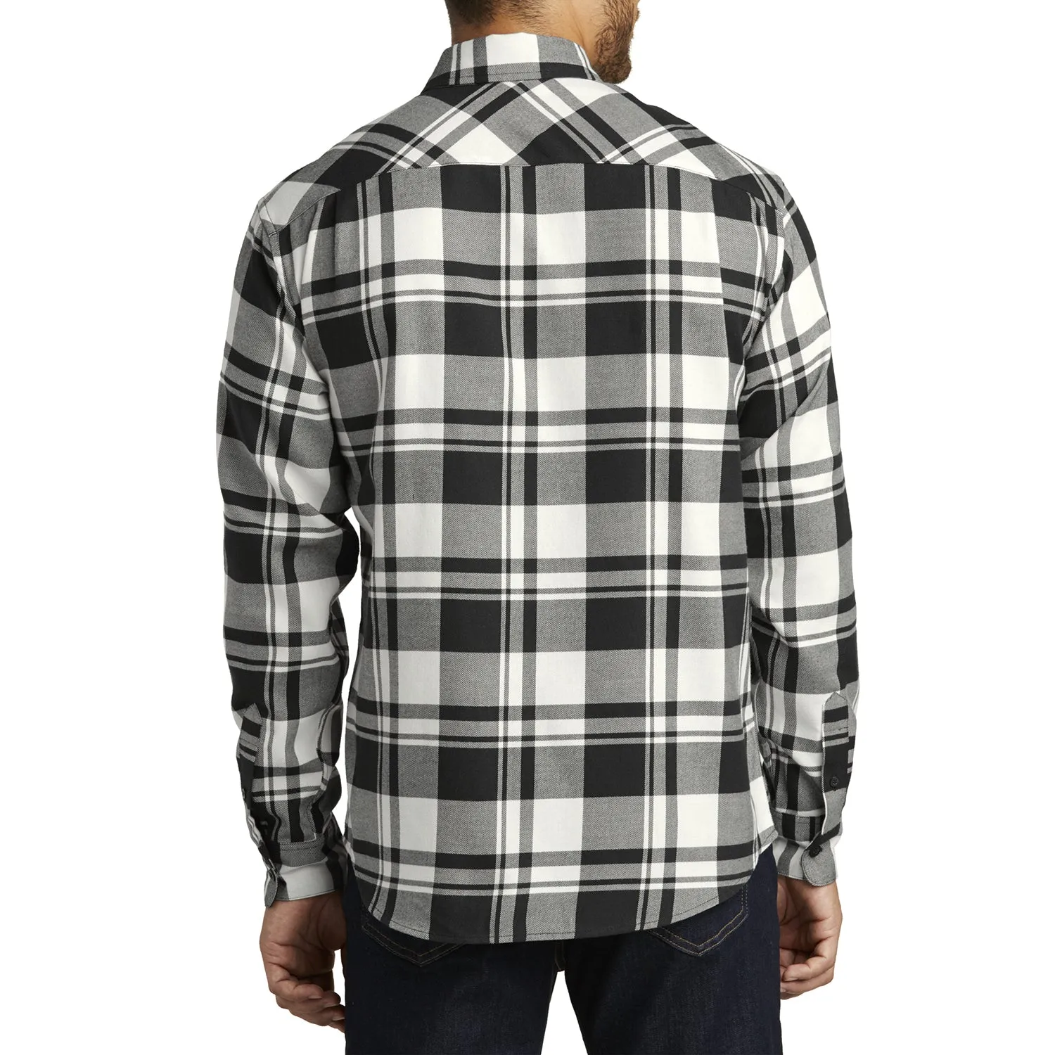 Buffalo Plaid Flannel Long Sleeve Shirt Casual Button Down With Pockets