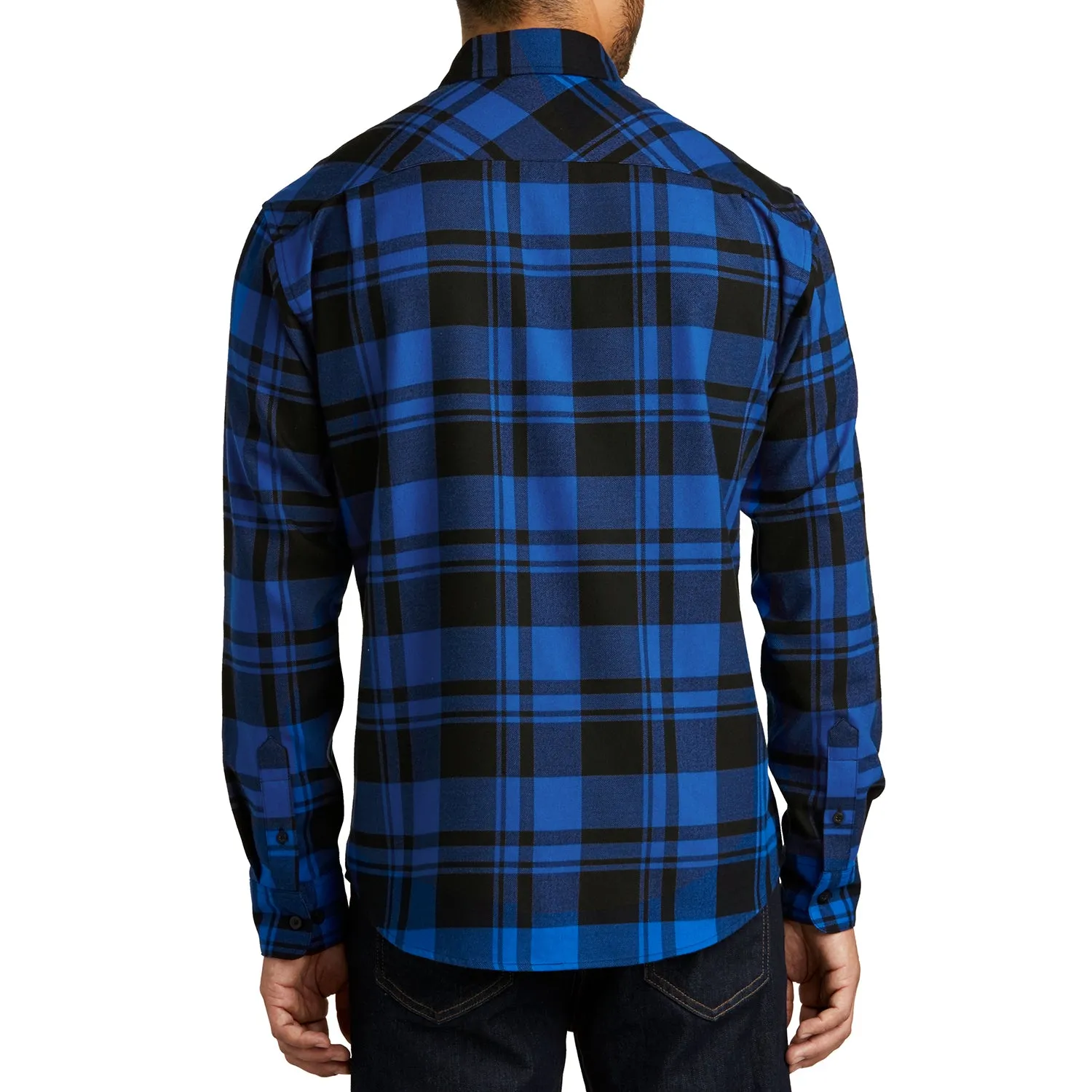 Buffalo Plaid Flannel Long Sleeve Shirt Casual Button Down With Pockets