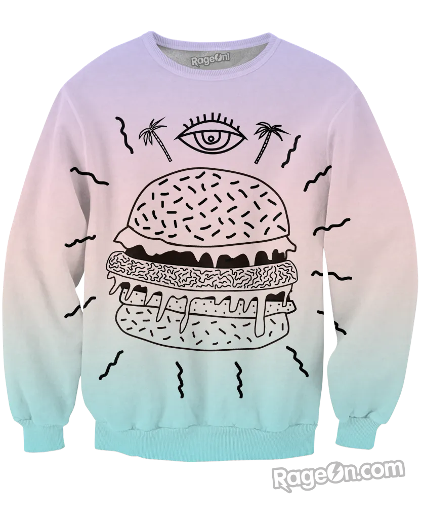Burger Punx Crewneck Sweatshirt