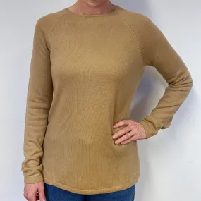 Butterscotch Brown Crew Neck Jumper Medium