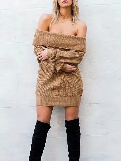 Carolina Off-Shoulder Knit Dress