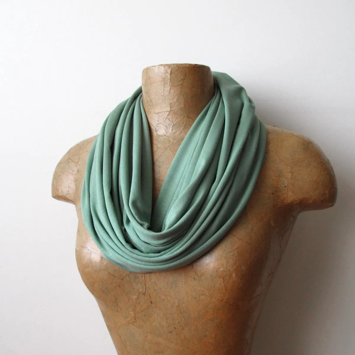 CELADON GREEN Infinity Scarf
