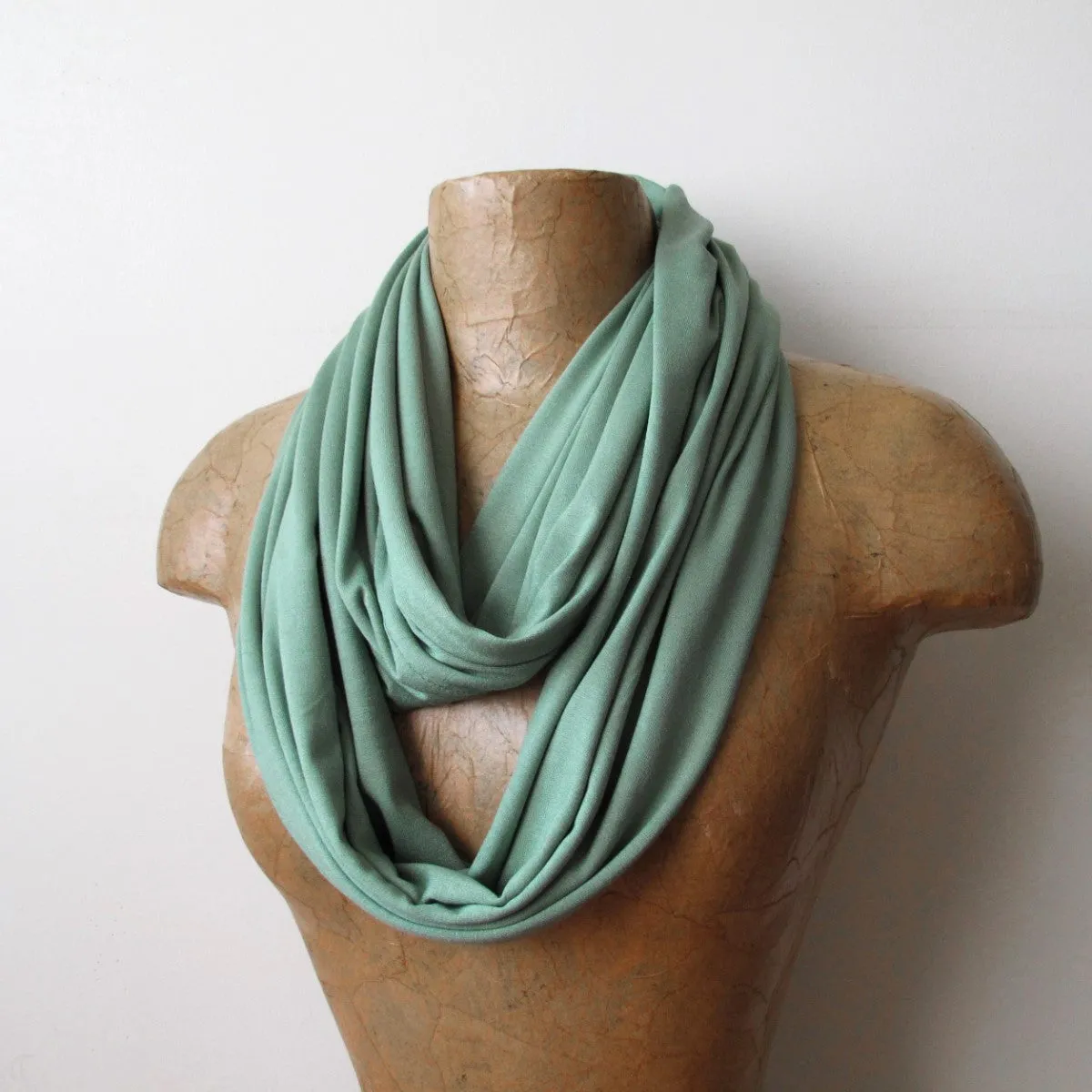 CELADON GREEN Infinity Scarf