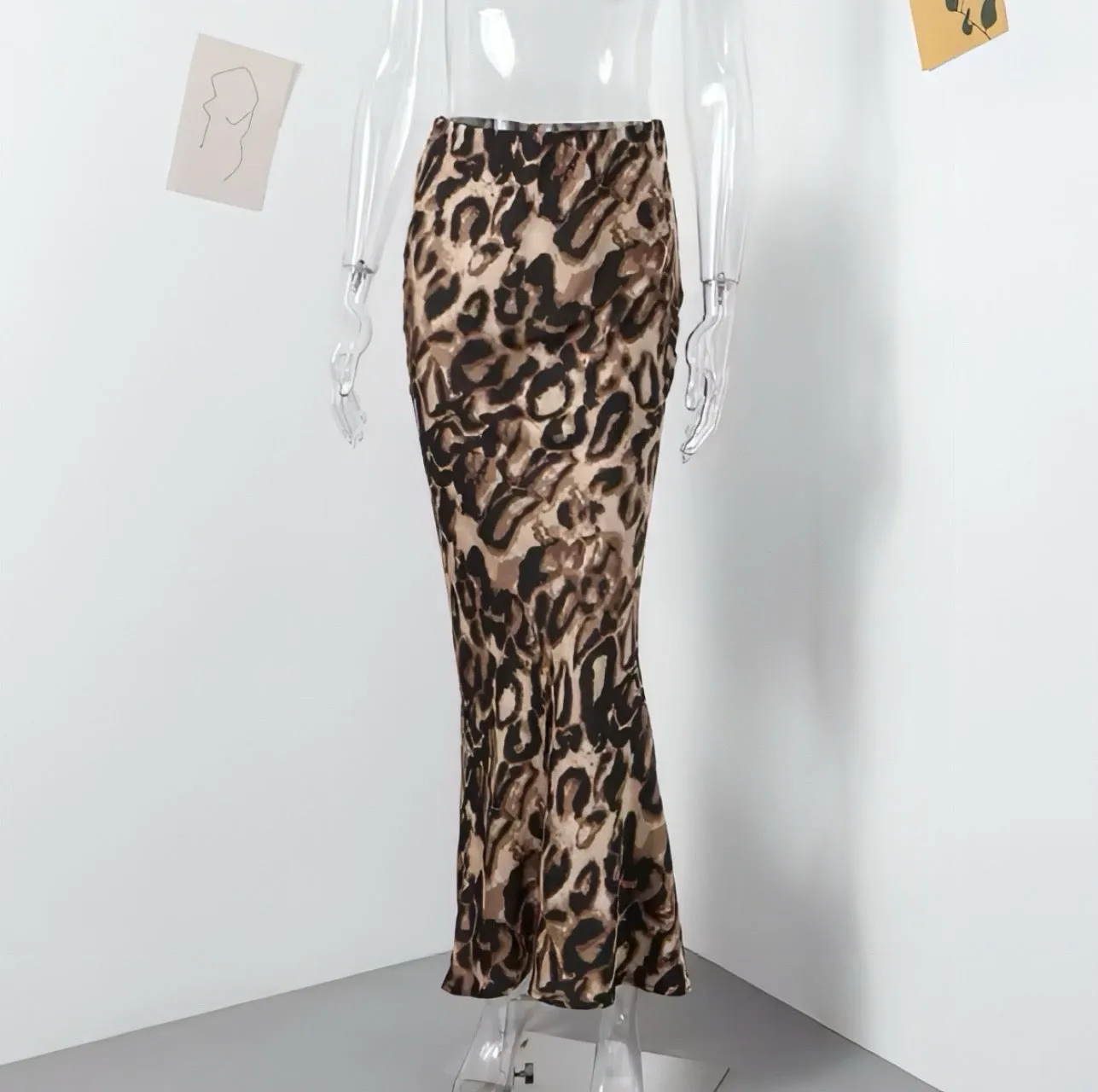 Cheetah Print Maxi Skirt