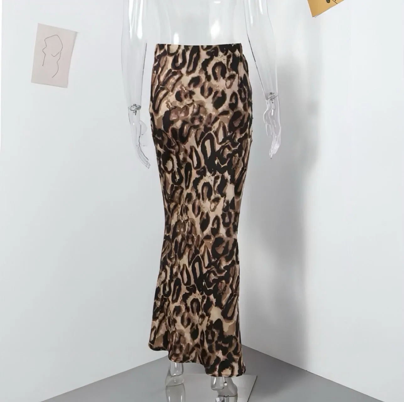 Cheetah Print Maxi Skirt