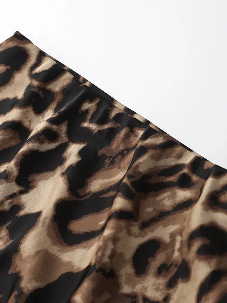 Cheetah Print Maxi Skirt