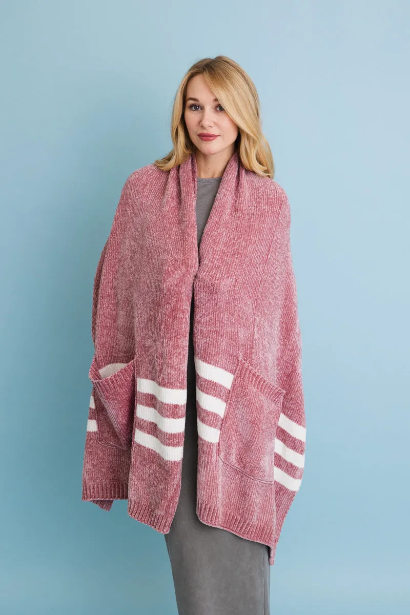 Chenille Pocket Scarf - Soft Comfort with Handy Pockets 🧣