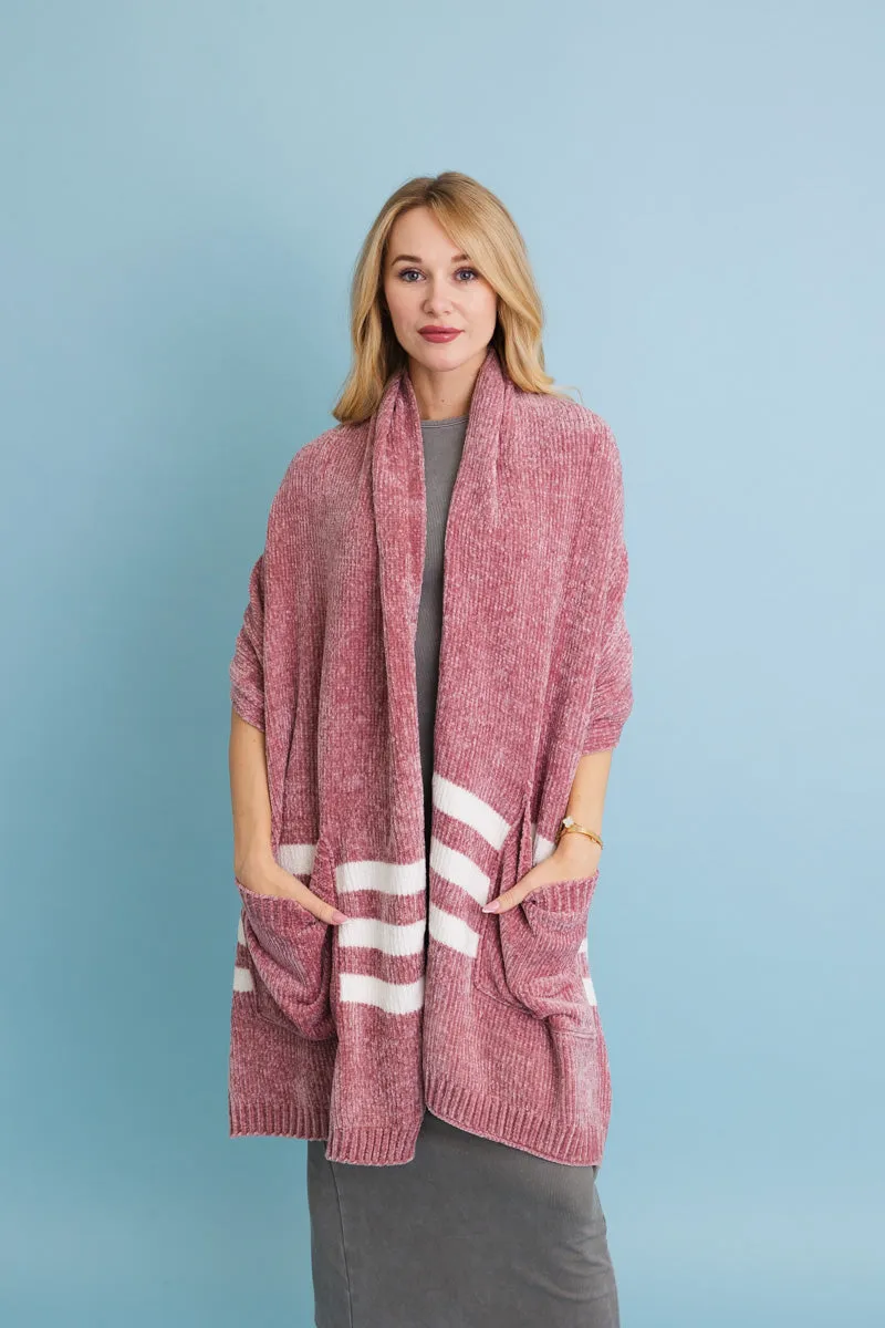 Chenille Pocket Scarf - Soft Comfort with Handy Pockets 🧣