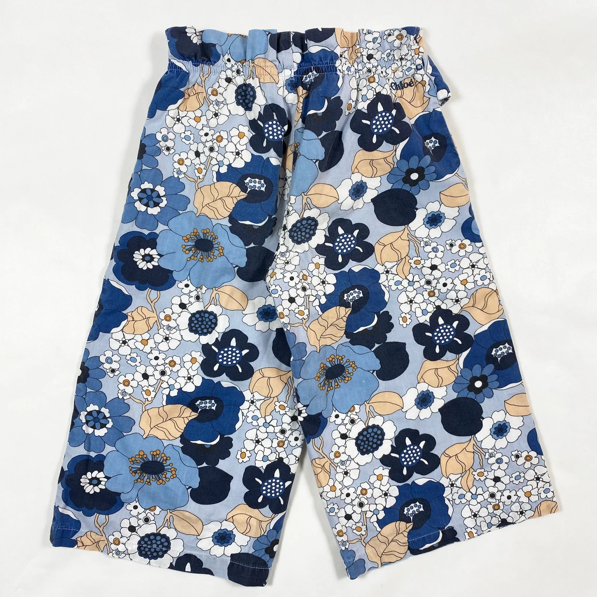 Chloé big flower print culottes 4Y