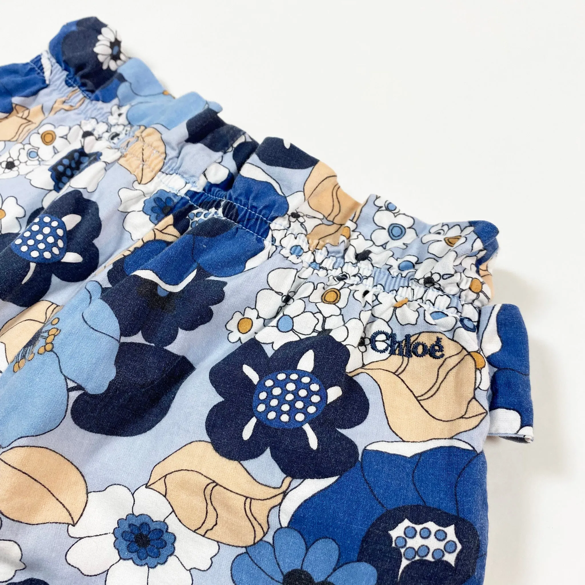 Chloé big flower print culottes 4Y