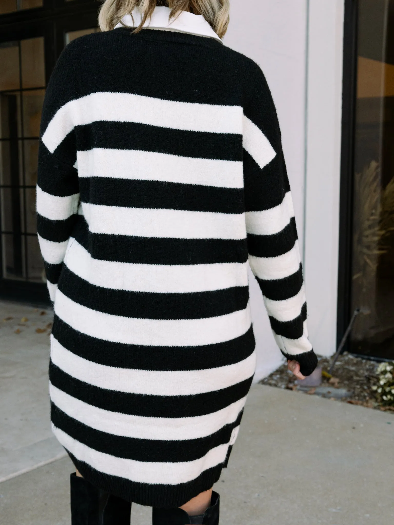 Classic Stripe Sweater Dress
