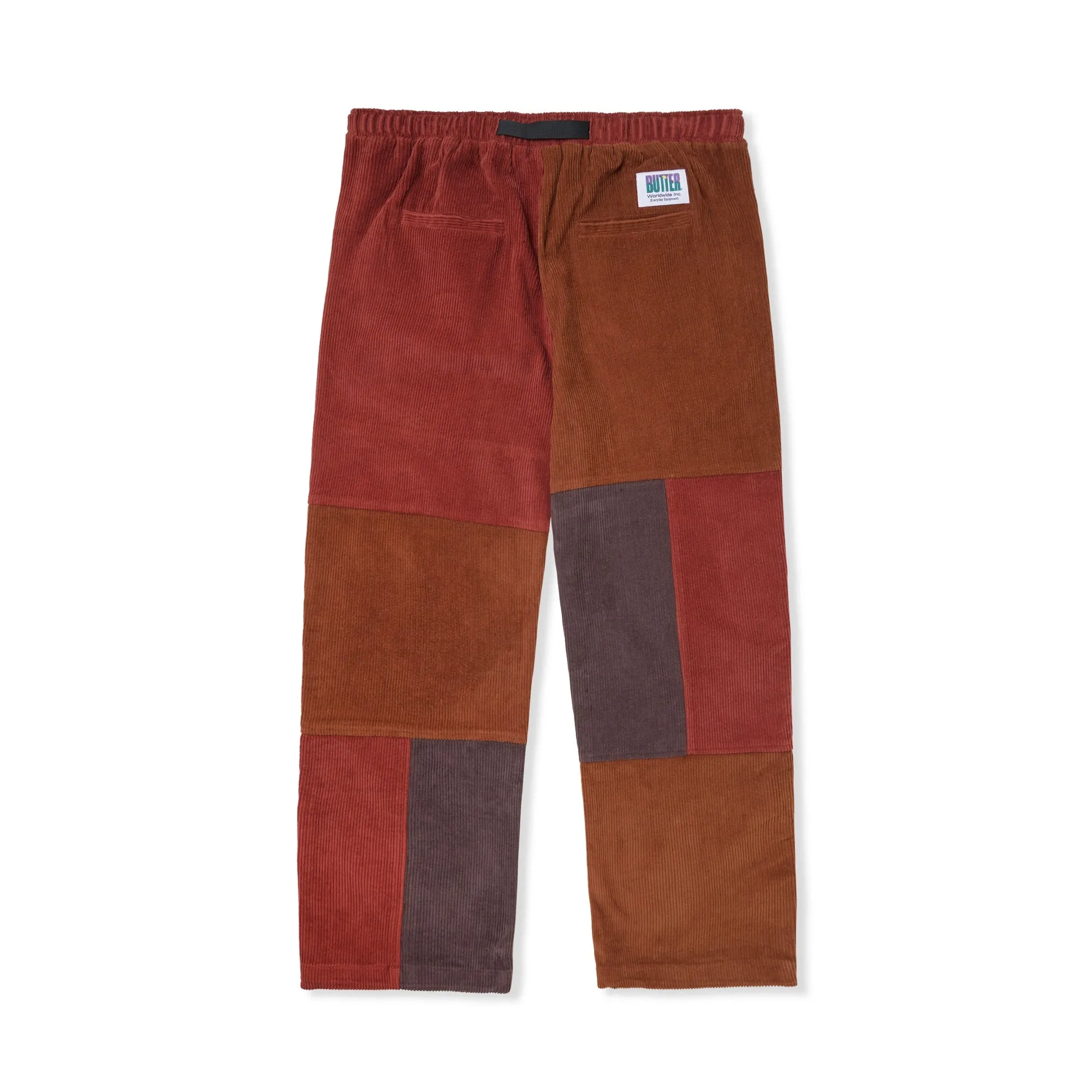 Cord Patchwork Pants - Autumn