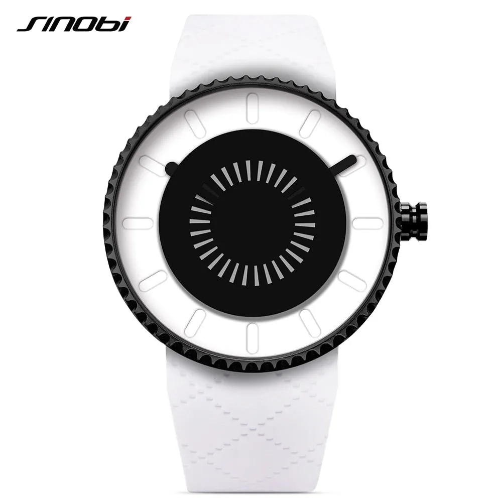 Creative Sport Watch Unique Unisex Gear Design Silicone Band Quartz Movement  M13