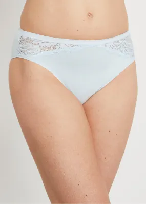 Culotte échancrée dentelle coton - lot de 3
