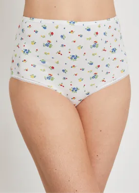 Culotte taille haute imprimée - lot de 4
