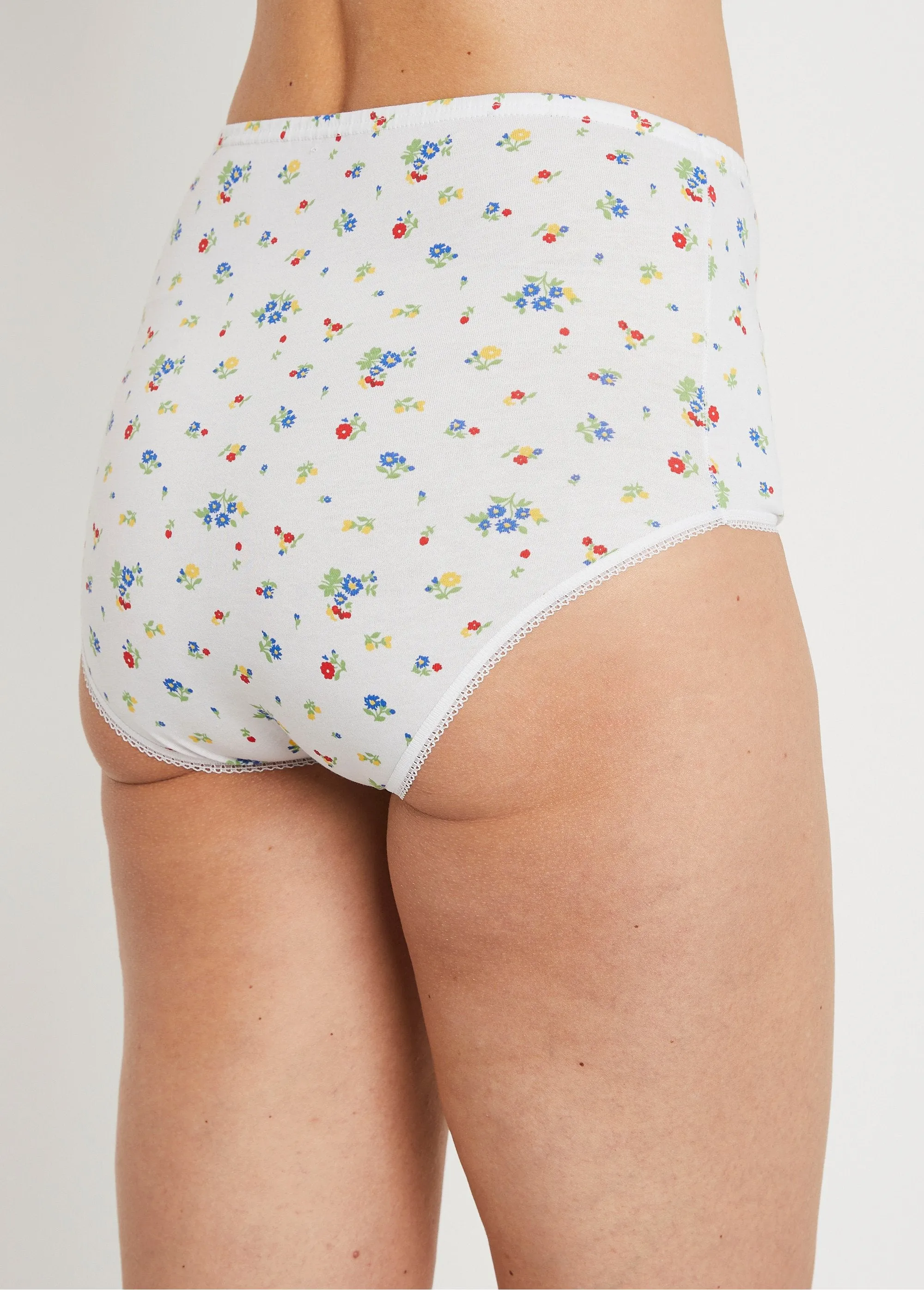 Culotte taille haute imprimée - lot de 4