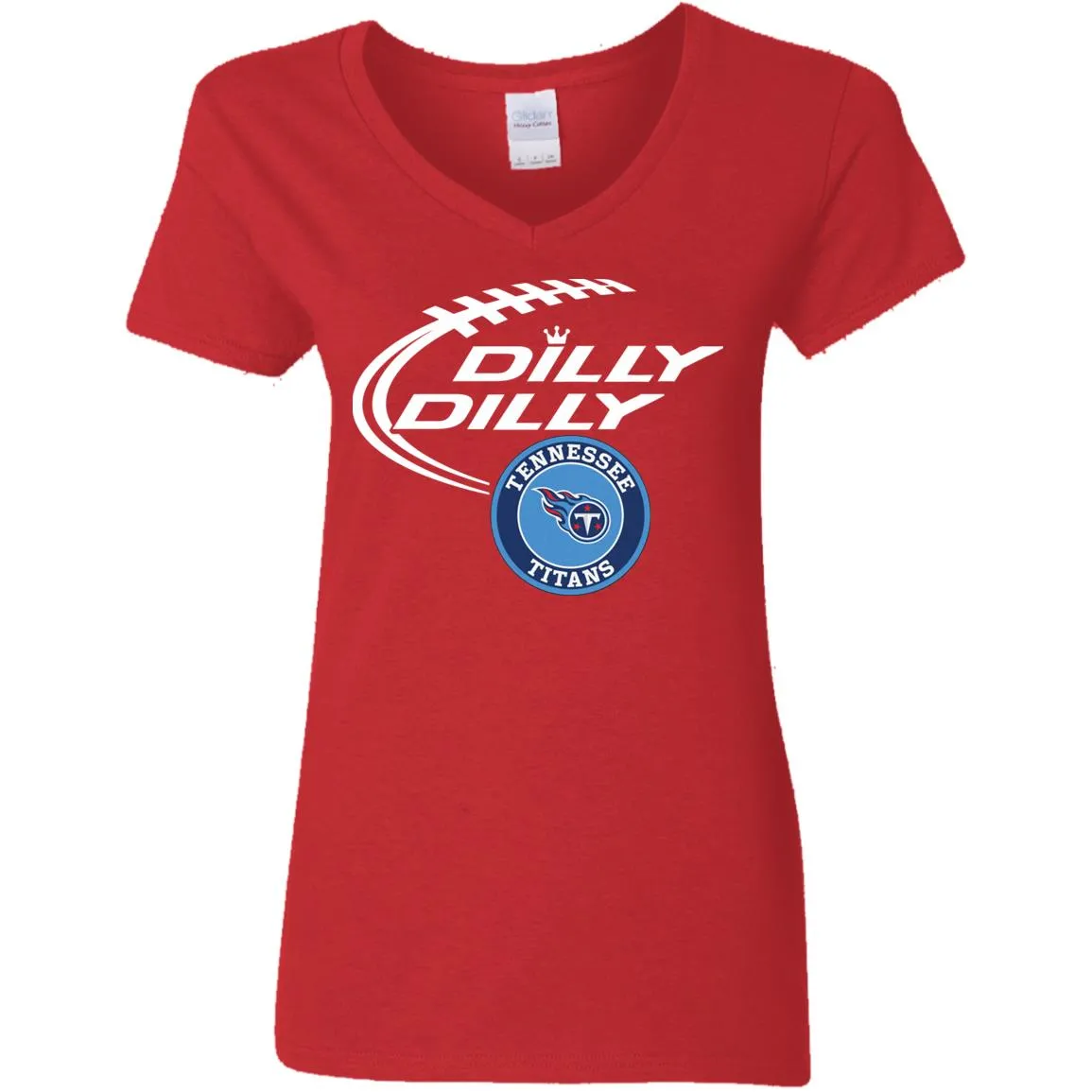 Dilly Dilly Tennessee Titans Nfl Football Women V-Neck T-Shirt